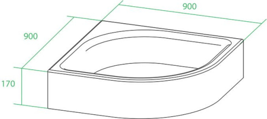 Поддон для душа Iddis P29W