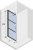 Душевая дверь в нишу Riho Grid GB101 90 см