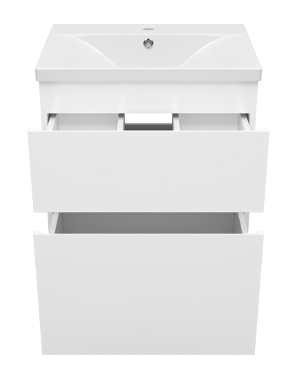 Тумба с раковиной Misty Лаки 60 белая