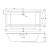 Акриловая ванна Riho Rething Cubic 190x90 Fall Акриловая ванна Riho Rething Cubic 190x90 Fall
