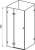 Душевой уголок Ravak BSDPS+B SET 100х100 L Transparent, профиль хром