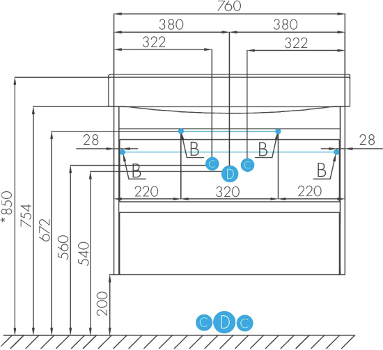 Мебель для ванной Aquaton Нортон 80, подвесная, белый глянец