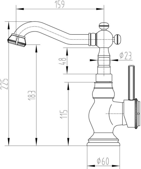 Смеситель для раковины Milacio Pekin MC.501.SL