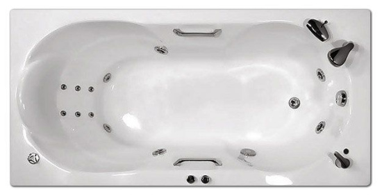 Акриловая ванна Triton Лагуна 180x90 с гидромассажем