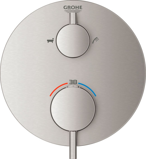 Смеситель для ванны Grohe Atrio 24138DC3 суперсталь, термостат