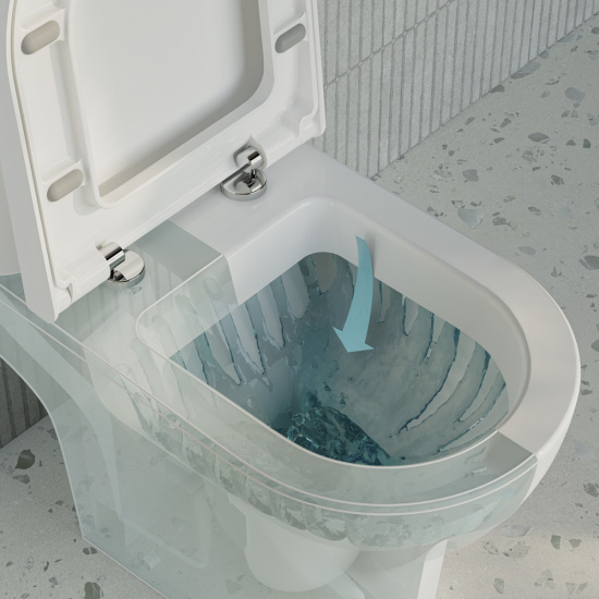 Унитаз-компакт VitrA Zentrum Open-back 9012B003-7209
