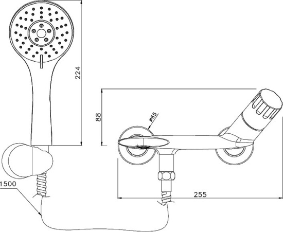 Душевой комплект Lemark Wing LM5302C + LM5306C