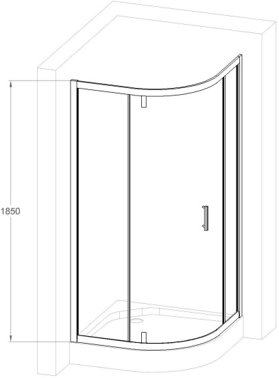 Душевой уголок Royal Bath HKV RB HKV90-C-CH 90x90