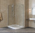 Душевой уголок Vegas Glass AFS-F Lux 110*100 07 01 L профиль матовый хром, стекло прозрачное