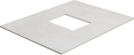 Тумба с раковиной Stworki Эстерсунд 60 белая матовая, простоун беж, Rotenburg 40 черная