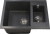 Мойка кухонная Ulgran U-106-308 черная Мойка кухонная Ulgran U-106-308 черная