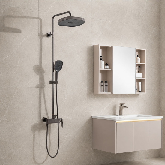 Душевая стойка Gappo G2410-9, оружейная сталь
