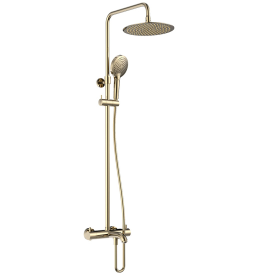 Душевая стойка AQUAme Siena AQM8008GG с термостатом