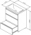 Мебель для ванной AM.PM Gem S 60 графит матовый, напольная, с 3 ящиками