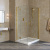 Душевой уголок Vegas Glass AFA-F LUX 110*100 09 01 R профиль золото глянцевое, стекло прозрачное
