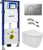 Инсталляция Geberit Duofix UP320 111.300.00.5 с кнопкой Sigma 01 115.770.46.5 + унитаз подвесной Ideal Standard Connect + сиденье Ideal Standard Connect E772401+ крепления