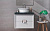 Тумба с раковиной Kerama Marazzi Canaletto 60 с серой столешницей