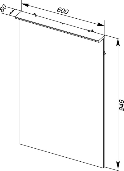 Мебель для ванной Aquanet Грейс 60 1 ящик, 2 фасада, дуб сонома