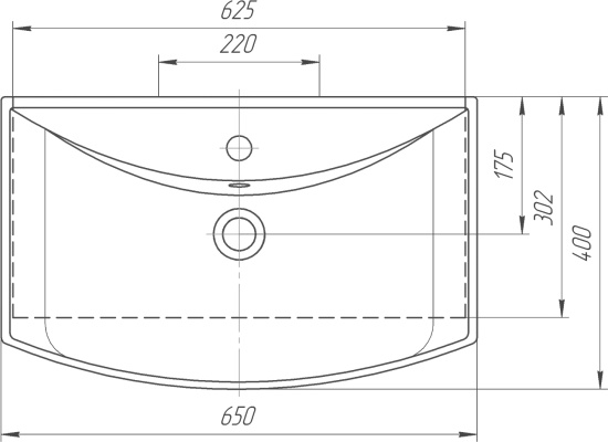 Тумба с раковиной Vigo Martina 65