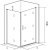 Душевой уголок Good Door Mokka DR+SP 80х80х185 см