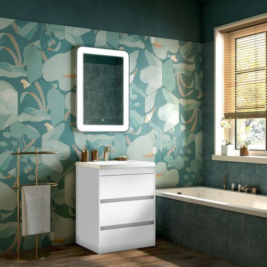 Мебель для ванной Art&Max Family 60 напольная, Bianco Lucido