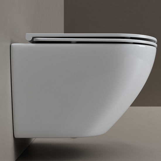 Унитаз подвесной Ceramicanova Whirl торнадо 3.0 CN11007T с сидением