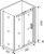 Душевой уголок Good Door Galaxy WTW+SP-C-В 130x90, профиль черный