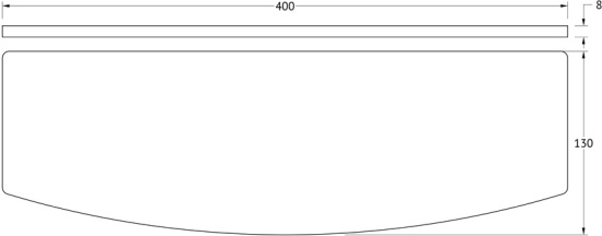 Полка Ellux Elegance ELE 033-C02 40 см