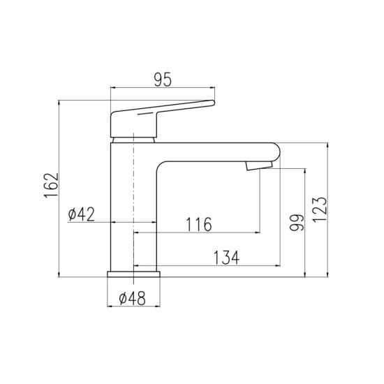 Смеситель для раковины Rav Slezak Colorado CO128.5Z, золото