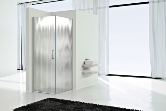 Душевой уголок Vincea Orta VSR-1O9090CH-L 90х90 см, стекло шиншилла, L
