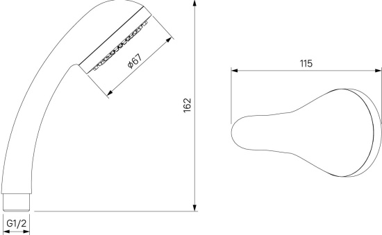 Смеситель для душа Milardo Sterm STESB00M03