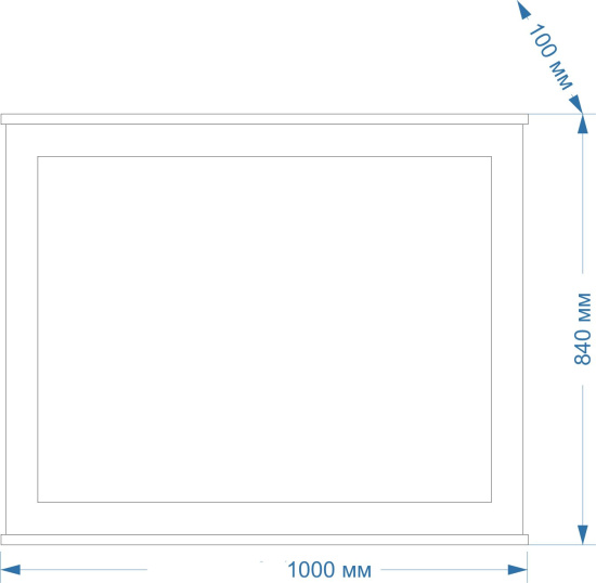 Зеркало Misty Марта 100 бирюзовое