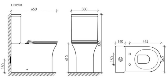 Унитаз-компакт Ceramica Nova Star CN1904