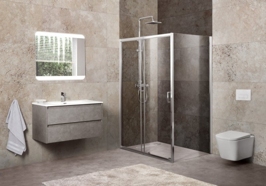 Душевой уголок BelBagno Unique-AH-1-120/135-90-C-Cr