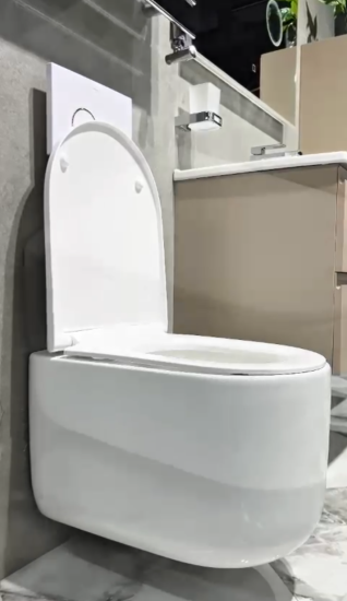 Унитаз подвесной Boheme Flow 969-SET-W с сидением