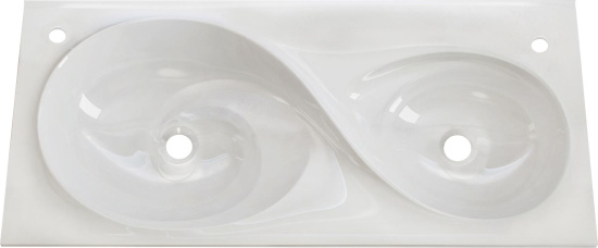 Тумба с раковиной Raval Hotte 100 белая, подвесная