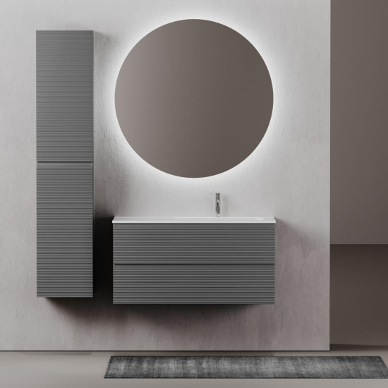 Тумба с раковиной Sancos Folk 120 R grey soft
