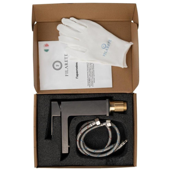 Смеситель для раковины Filarete Fing FL5040BG, графит