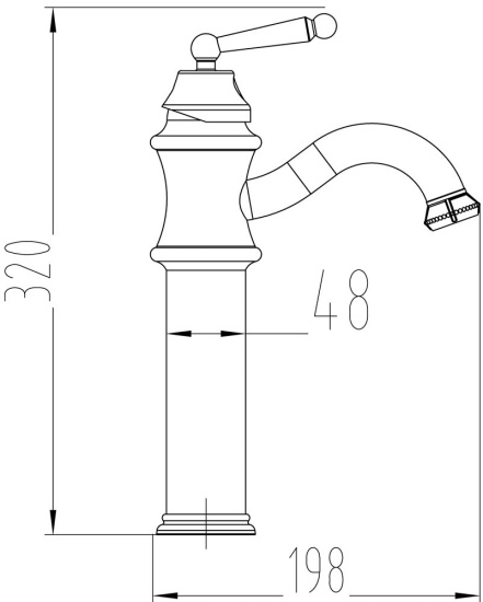 Смеситель для кухни Milacio Yeste MC.507.BBR