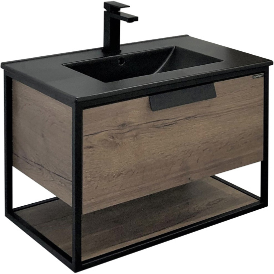 Тумба с раковиной Comforty Бонн 75 дуб темный