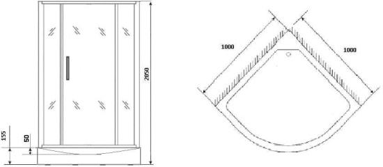Душевая кабина Grossman GR170