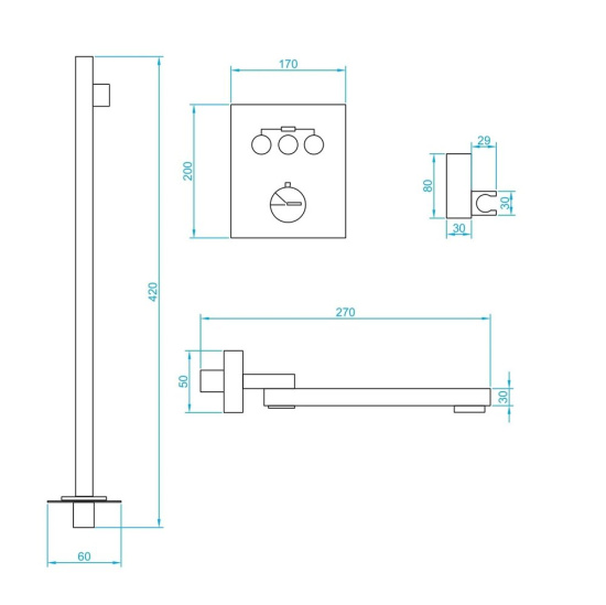 Душевая система RGW Shower Panels SP-371