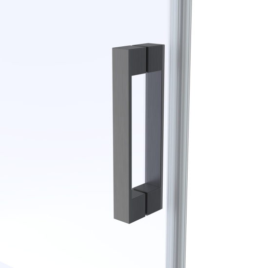 Душевой уголок Vegas Glass ZA-F Protec h1900 120*95 06 crystalvision, профиль GunMetal, стекло crystalvision