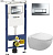 Инсталляция Geberit Duofix Платтенбау 458.125.21.1 4 в 1 с кнопкой смыва + унитаз подвесной Duravit Architec 2546090064 с сиденьем Duravit Architec 0069690000