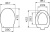 Крышка-сиденье VitrA Sunrise 75-003-009 с микролифтом, петли хром Крышка-сиденье VitrA Sunrise 75-003-009 с микролифтом, петли хром