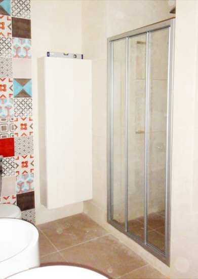 Душевая дверь в нишу GuteWetter Practic Door GK-403 117-121 см стекло бесцветное, профиль матовый хром