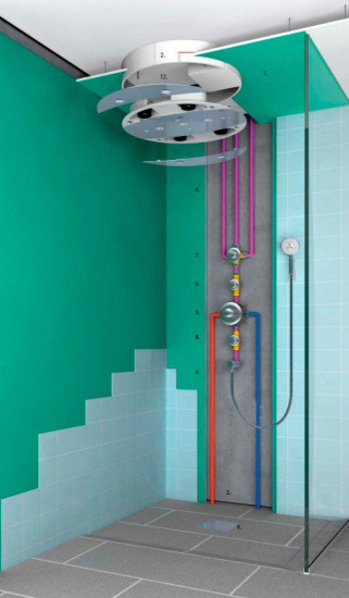 Душевой комплект Hansgrohe Raindance Rainmaker 28403000 с внутренней частью, без подсветки