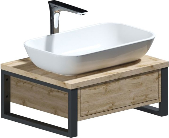 Мебель для ванной 1MarKa Grunge Loft 60П дуб вотан