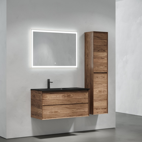 Тумба с раковиной Sancos Marmi 2.0 100 дуб чарльстон левая, MR2.0100LECH