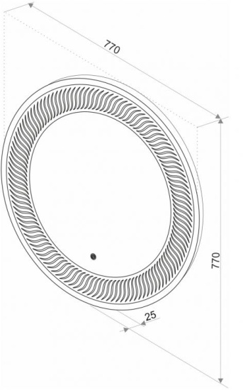 Зеркало Misty Стайл M1 77